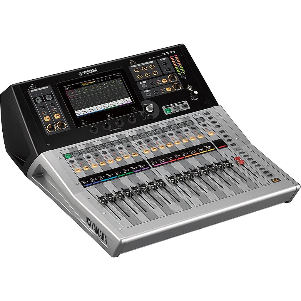 Mesa de Som Yamaha TF1 Digital 40 Canais Bivolt Preta/Prata