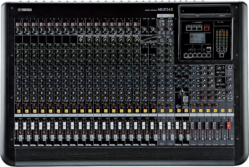Mesa de Som Yamaha MGP24X Analógica 24 Canais Bivolt Preta