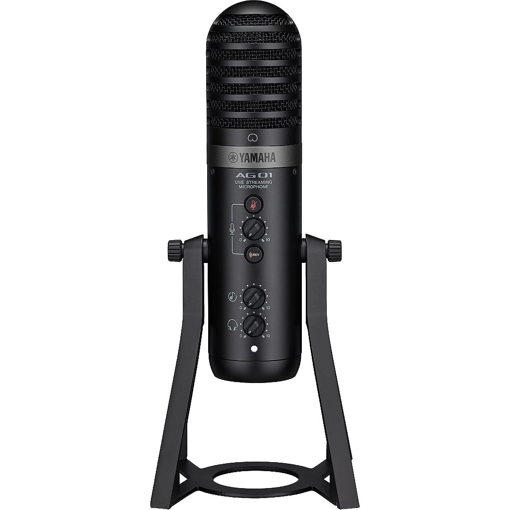 Microfone Digital Yamaha AG01 USB Preto Live Streaming / Gamer