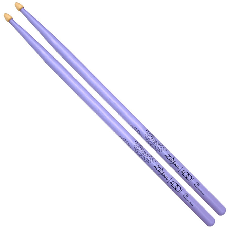 Par de Baquetas Zildjian 400 Anos Limited Edition Alchemy Roxa 5B Hickory