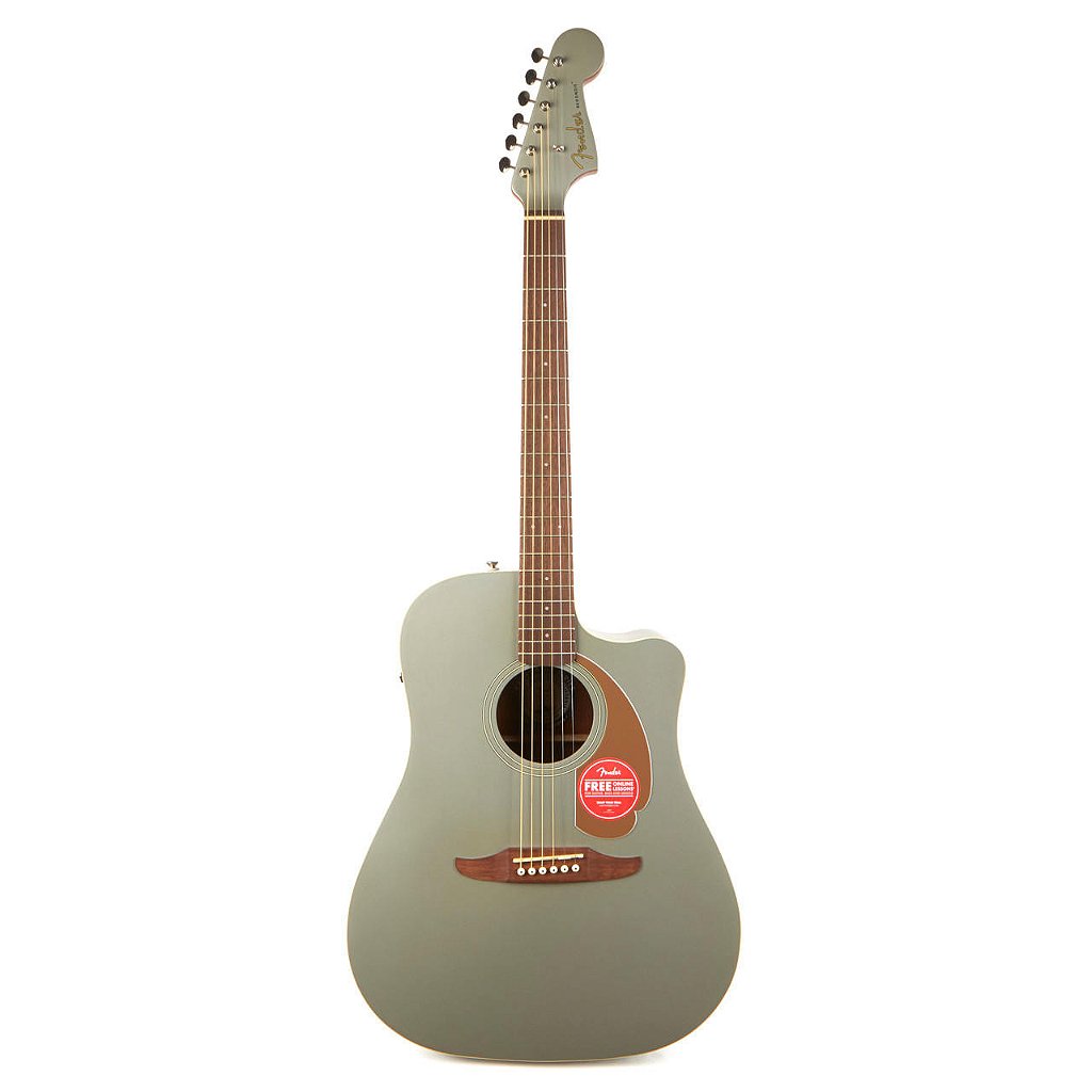 Violão Eletroacústico Fender Redondo Player - Bronze Satinado