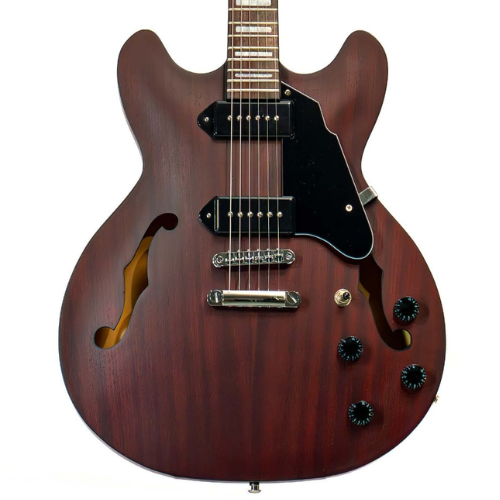 Guitarra Semi Acústica Waldman Semi Hollow GHO190 RDM Red Mahogany