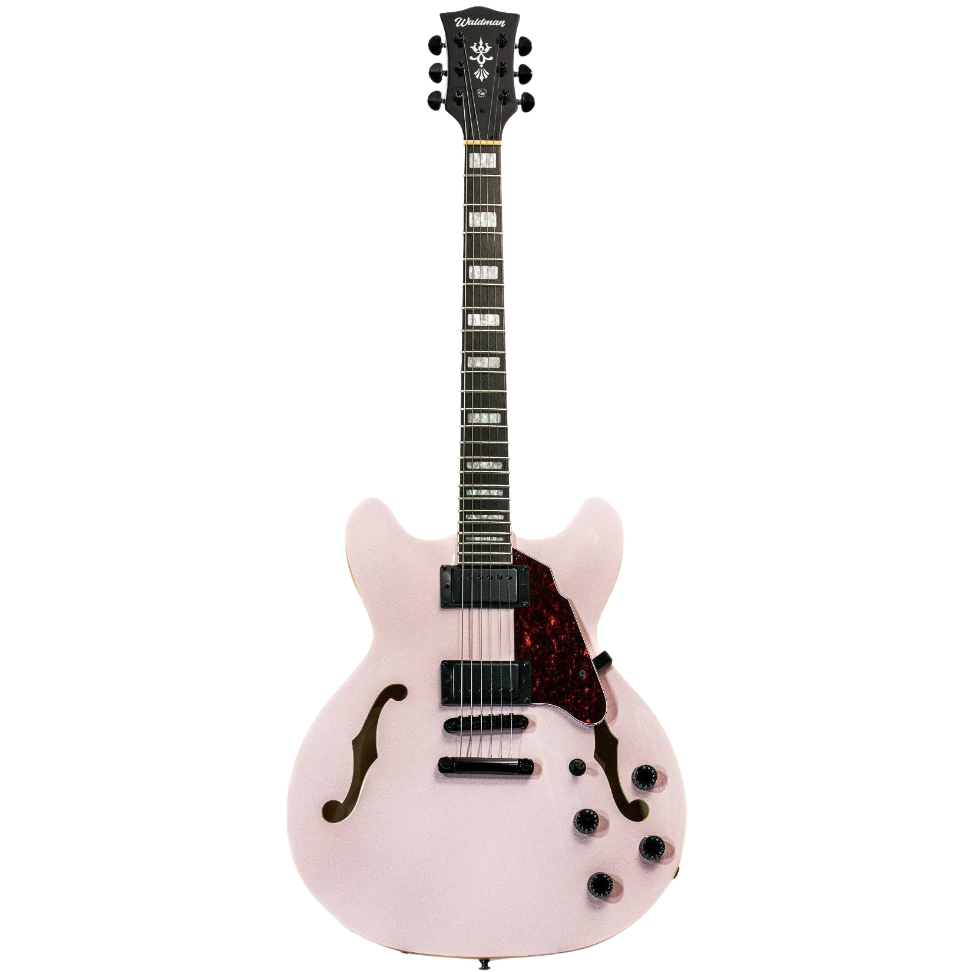 Guitarra Semi Acústica Waldman Semi Hollow GHO220 RS Rosa