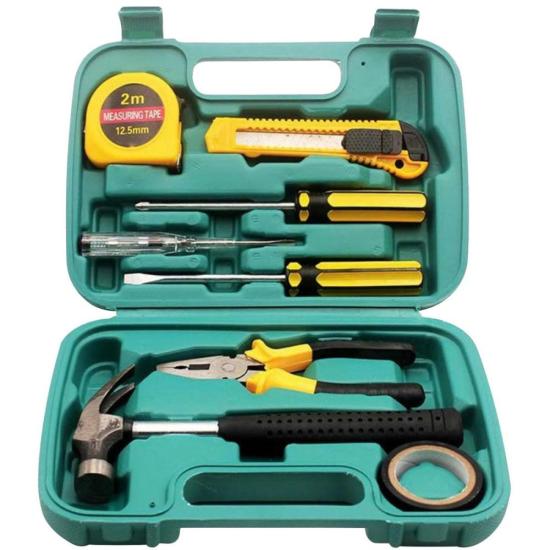 Caixa de Ferramentas Com 9 Peças 8009C Exbom