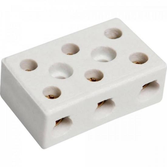 Conector de Porcelana 3 Polos 6mm CNPL0003 STORM - CX / 50