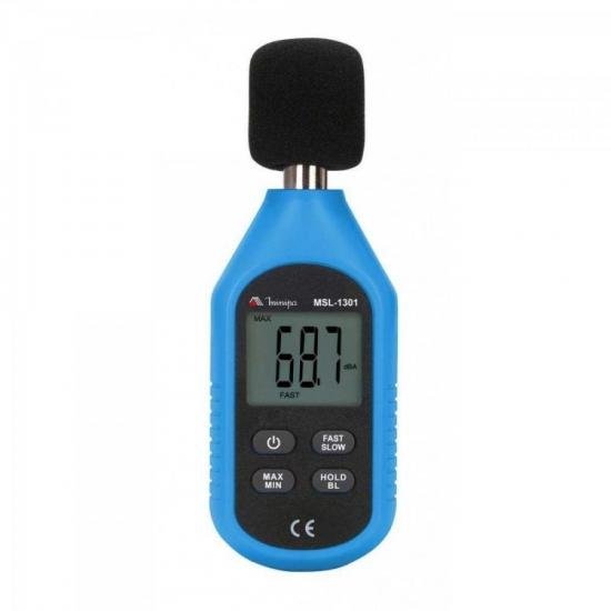Decibelímetro Mini Minipa MSL-1301 3dB a 130dB Azul