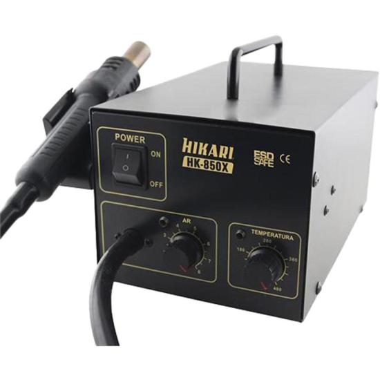 Estação De Solda Hikari HK-850 850W 127V Compacta e Silenciosa