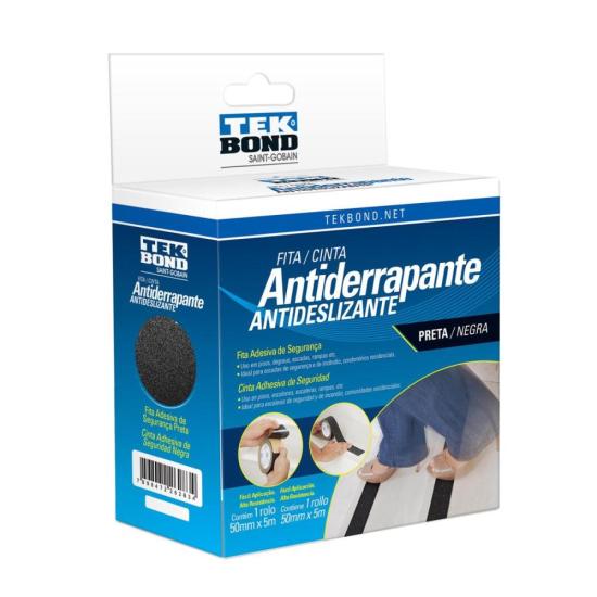 Fita Antiderrapante 50mmx5m Preto TEKBOND