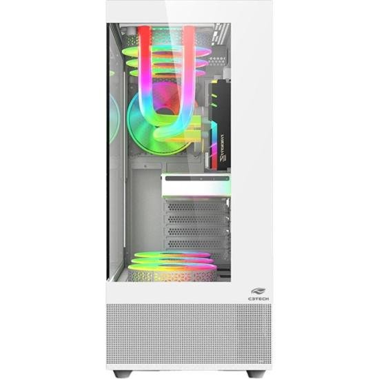 Gabinete Gamer C3Tech Aquarius MT-G850 Sem Fans Branco