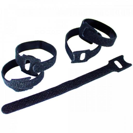 Organizador de Cabos Com Velcro ORCB0001 Preto Storm - PCT / 5