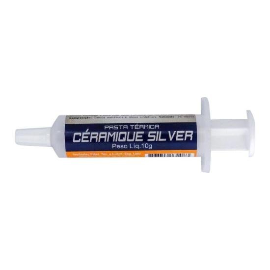 Pasta Térmica Céramique Silver 10g Implastec