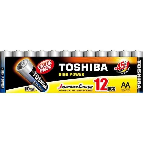 Pilha Alcalina AA 1,5V LR6GCP (C/12 Pilhas) Toshiba