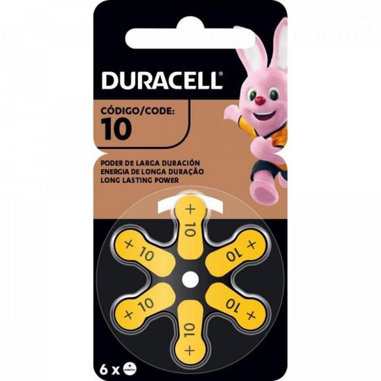 Pilha Auditiva 10 (Cartela C/6 Unid.) Duracell