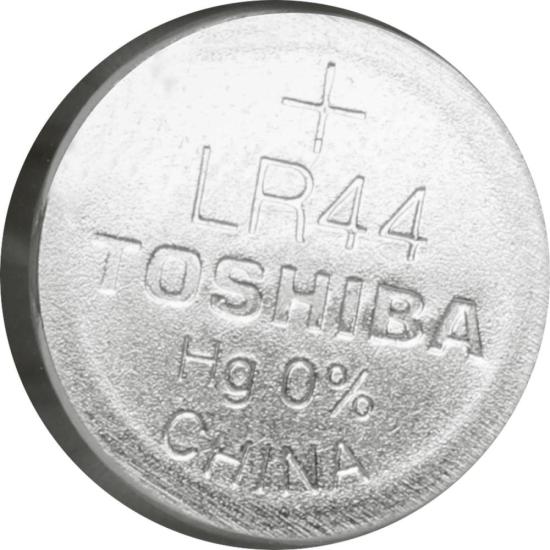 Pilha Botão Alcalina 1,5V LR44 (C/5 Pilhas) Toshiba