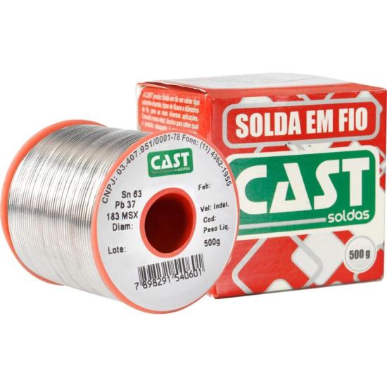 Solda em Fio Cast 183ms 1,5mm Alta Qualidade 500g