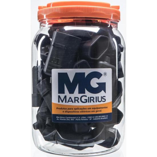 Tomada 2 Pinos Margirius TMD1-2 10A Até 250V Com Acabamento Resistente