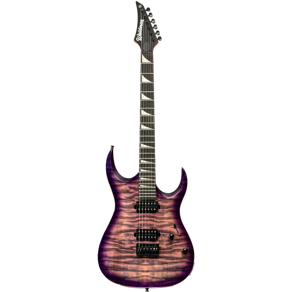 Guitarra Waldman Super Strato WGAR220QX PPB Purple Burst