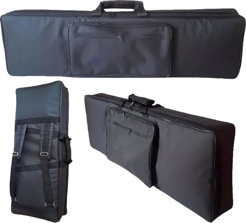 Capa Bag Para Piano Korg Sp170 Master Luxo Nylon Preto