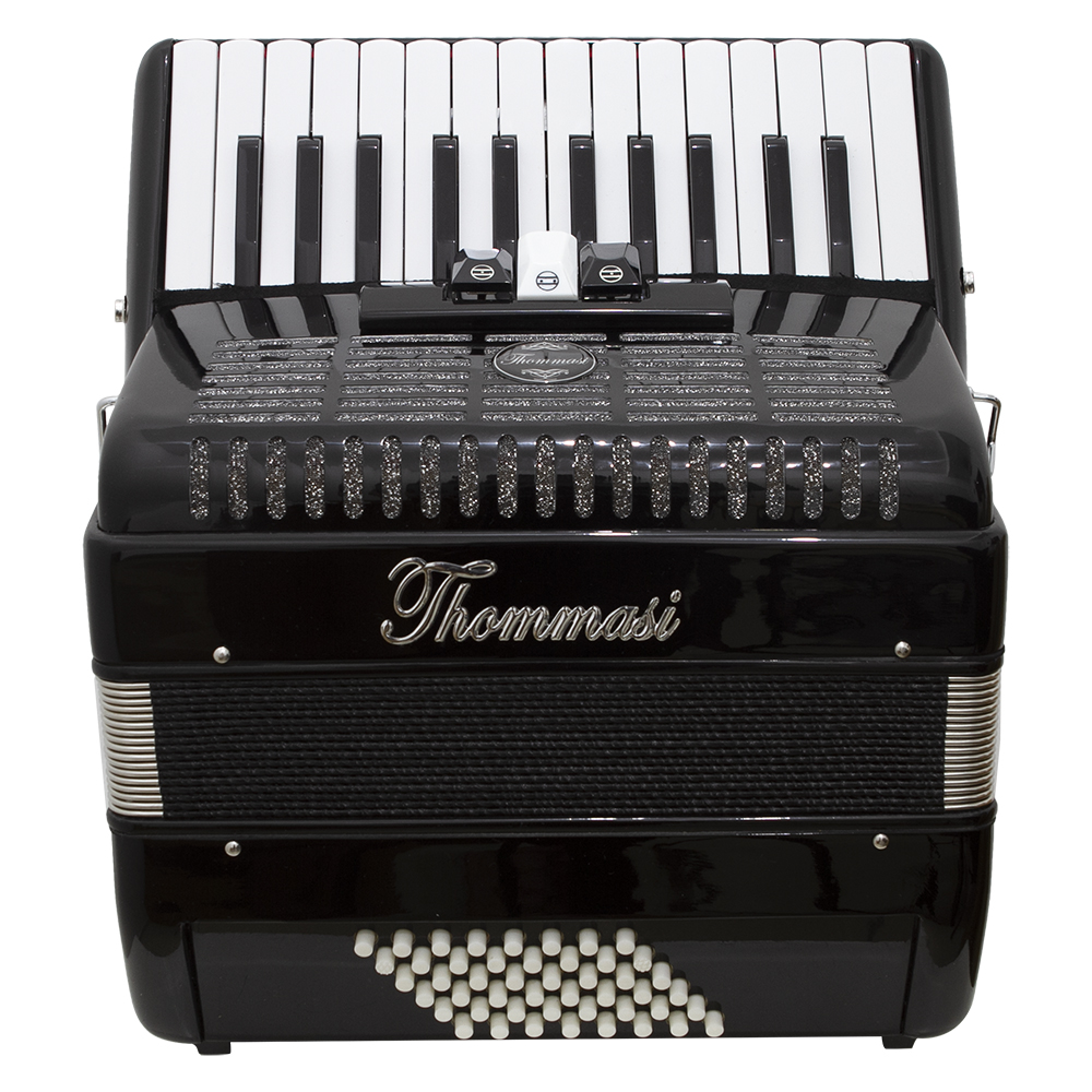 Acordeon 48 Baixos 26 Teclas Ta 4803 Preto Thommasi
