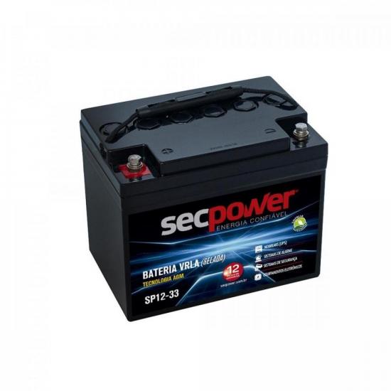 Bateria de Chumbo Ácida VRLA SP12-33 SECPOWER
