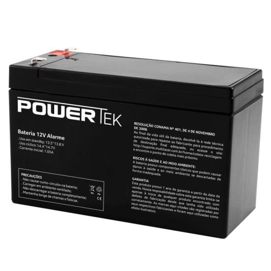 Bateria Selada Para Alarme 12V 7ah EN011 Powertek