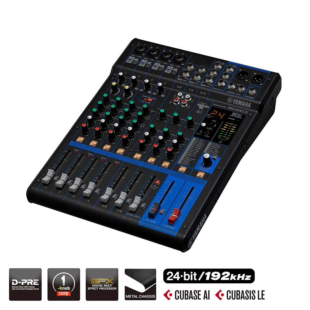Mesa De Som Analógica Mg 10xuf Yamaha