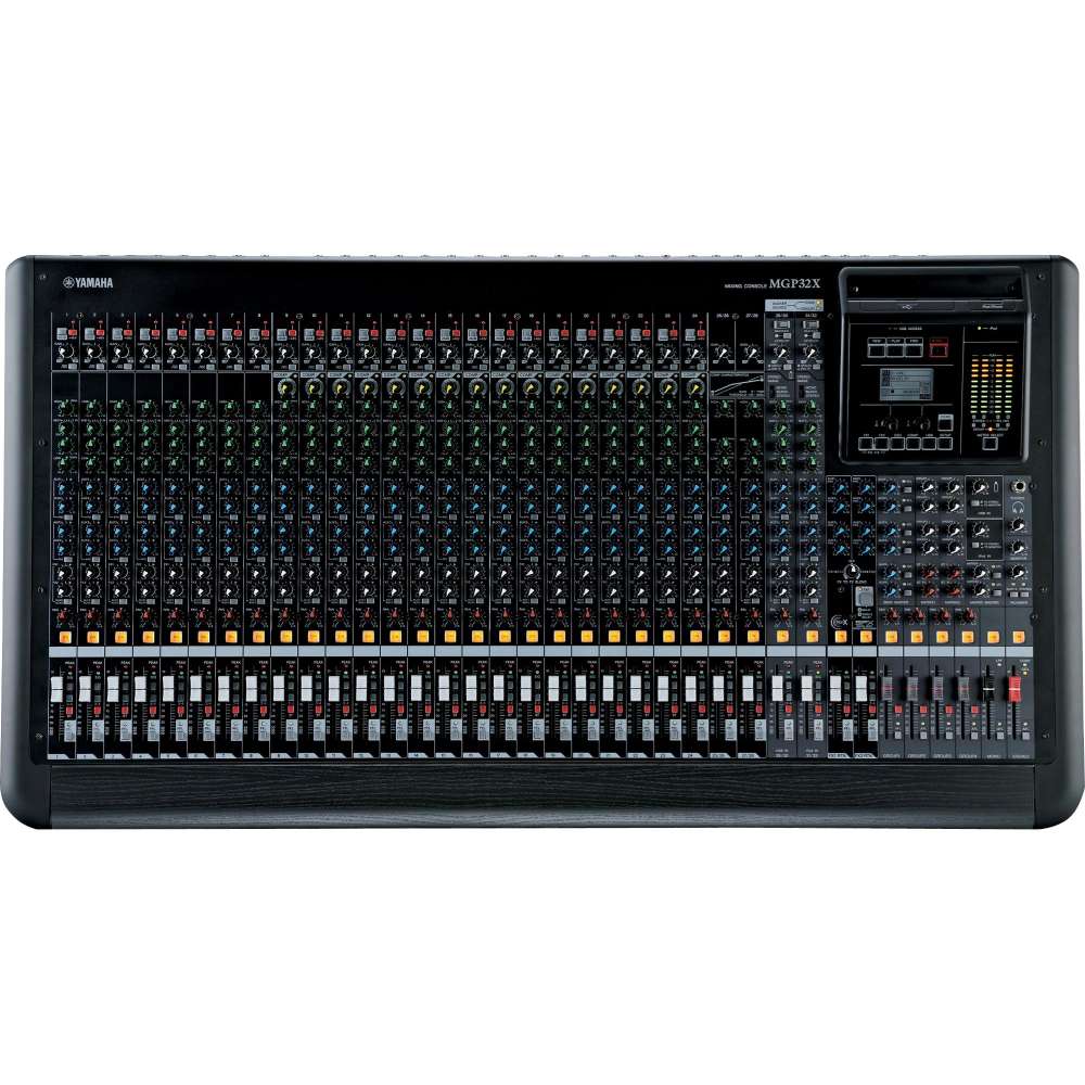 Mesa De Som Analógica Mgp 32x Preta 32 Canais Yamaha