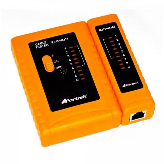 Testador de Cabos Lan RJ11/45 Fortrek TCF101