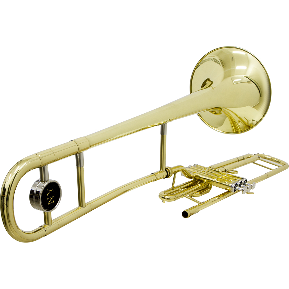 Trombone De Pisto Tenor Tb 200pd Laqueado Dourado Com Case New York