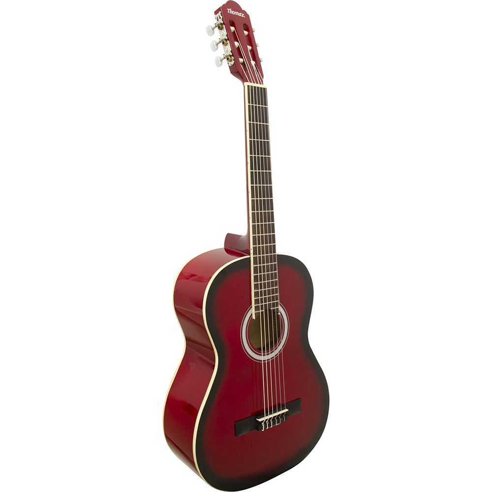 Violão Acústico De Nylon Para Destros Com Tensor Tcg 390 Vermelho Thomaz