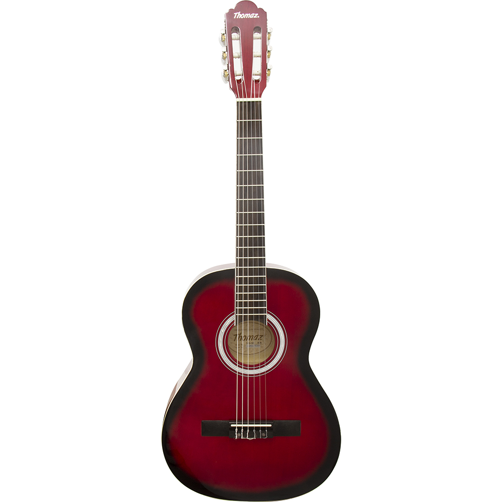 Violão Acústico Infantil De Nylon Para Destros Com Tensor Tcg 360 Vermelho Thomaz