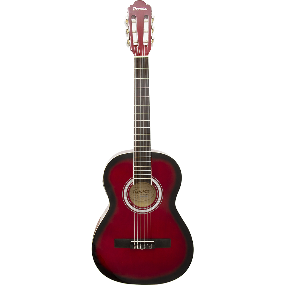 Violão Eletroacústico Kids De Nylon Tcg 360 Eq Vermelho Thomaz