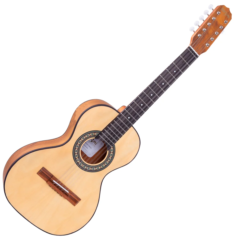 Kit Viola Caipira Cinturada Acústica Rv154 AC.F.I Rozini Natural