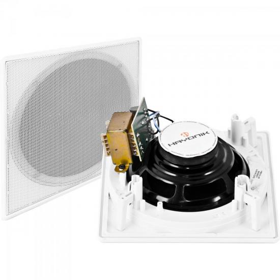 Arandela Coaxial Quadrada AR1006QT 10W RMS Com Trafo Instalado HAYONIK