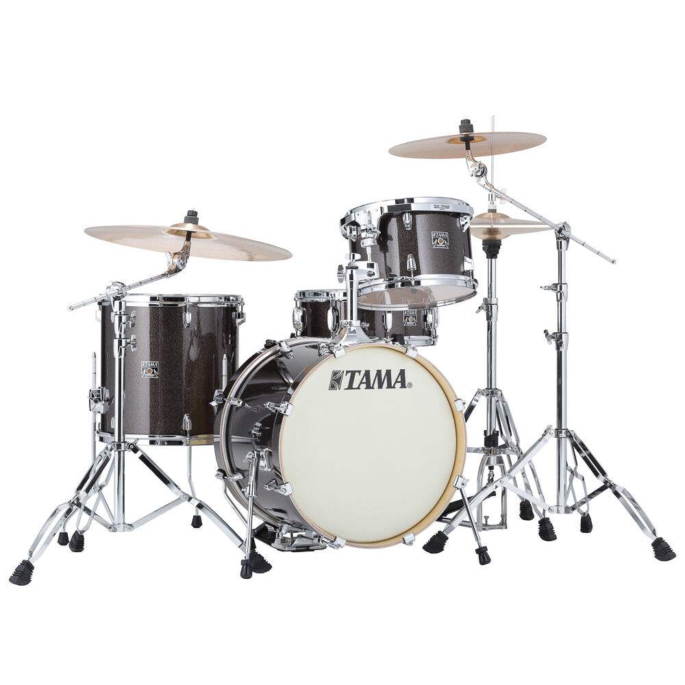 Bateria Shell Pack (4 Tambores) Bumbo 18 (Midnight Gold Sparkle) Tama Superstar Classic CK48S-MGD