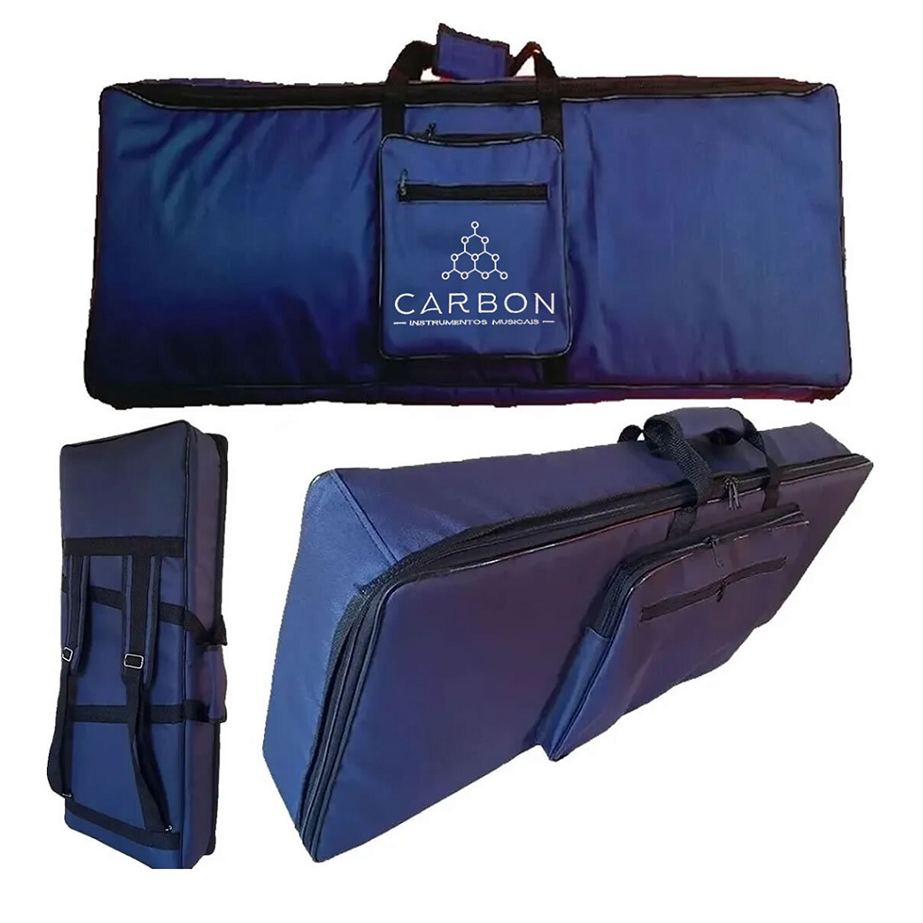 Capa Teclado Azul Marinho Yamaha MOX6 Acolchoada