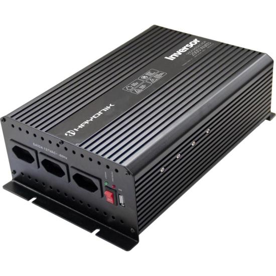 Inversor de Onda Modificada Hayonik MSW112 2000W 12V/127V USB