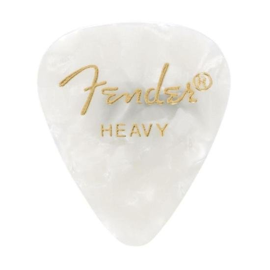Palheta Fender Heavy 351 Premium White Moto (C/144) - PCT / 144