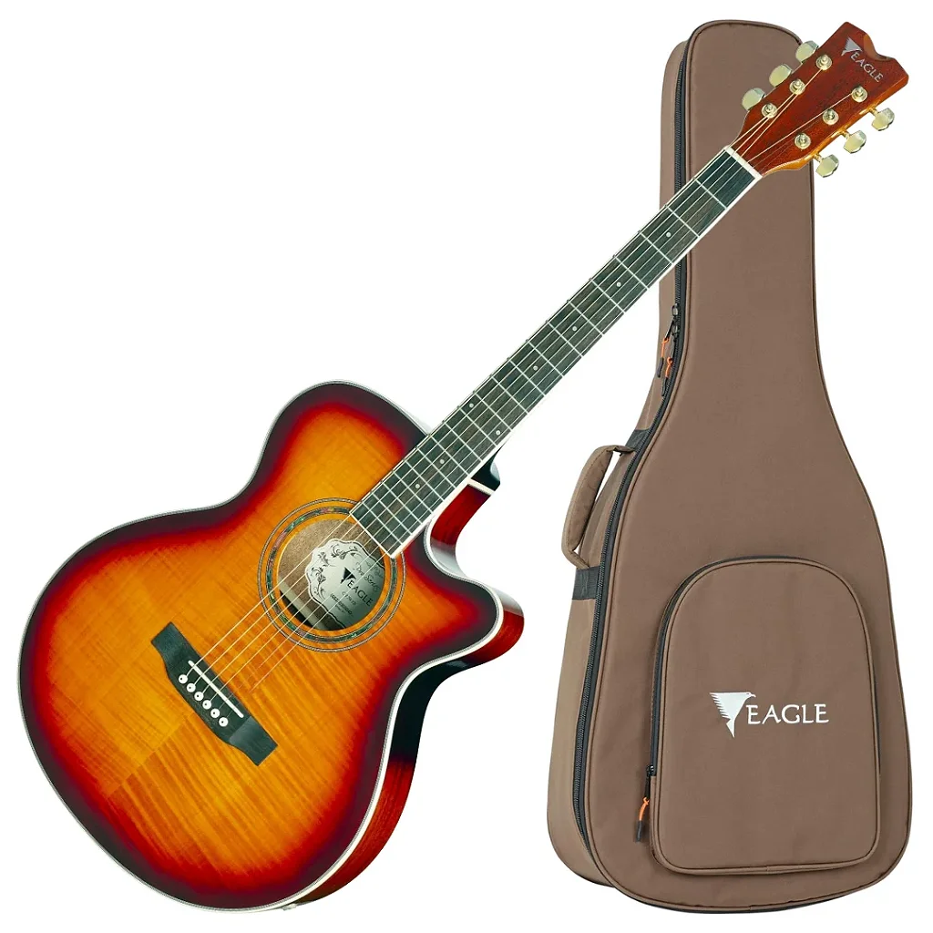 Violão Eletroacústico Eagle CH70 YB Yellow Sunburst
