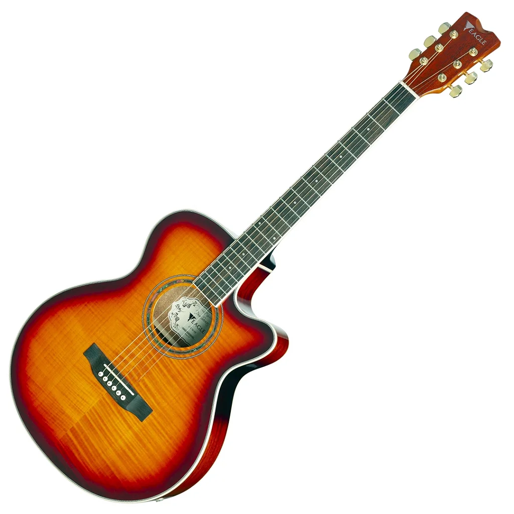 Violão Eletroacústico Eagle CH70 YB Yellow Sunburst
