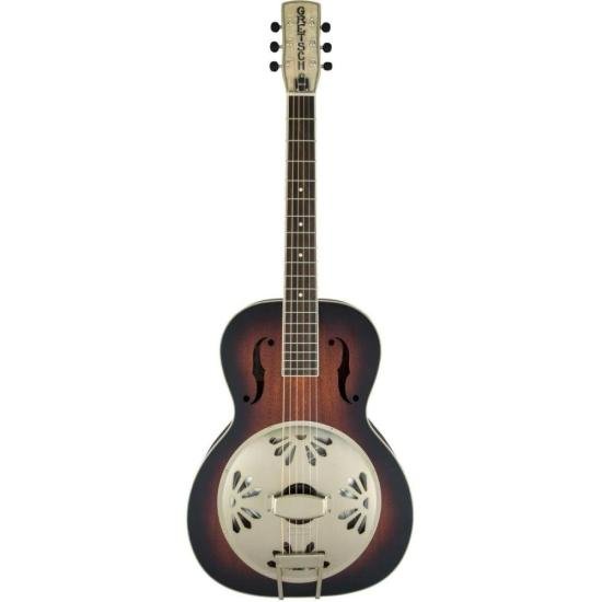Violão Gretsch Eletroacústico Ressonador Alligator Biscuit Round-Neck G9241 Sunburst