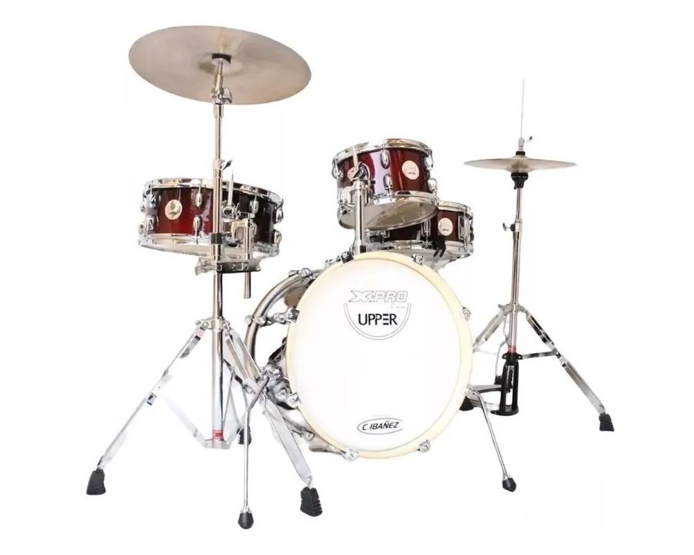 Bateria Acústica X-Pro 16" Red Sparkle