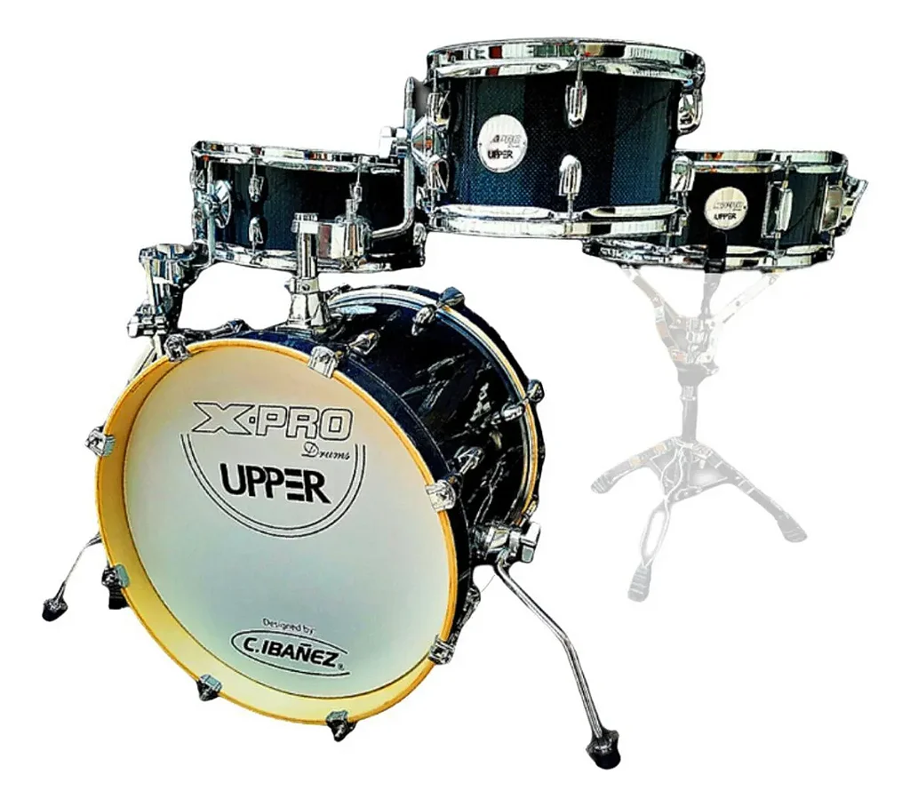 Bateria Acústica X-Pro 16" Blue Sparkle