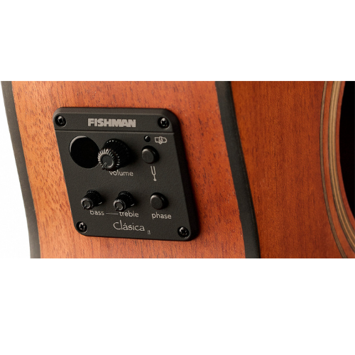 Violão Eletroacústico Rozini Virtuoso Clássico RX236.FC2.N.CD com Tampo Maciço e Fishman Clásica II