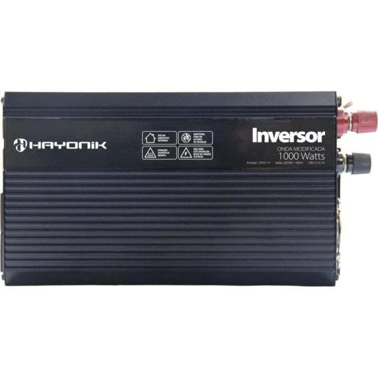 Inversor de Onda Modificada Hayonik MSW PW 1000W 12V/220V com USB - Potência e Versatilidade para Seus Dispositivos