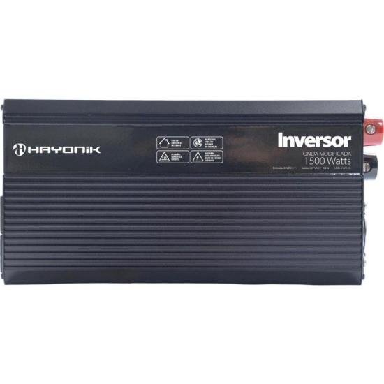 Inversor de Onda Modificada Hayonik MSW2115 1500W 24V/127V com USB - Potência e Versatilidade para Suas Necessidades Energéticas