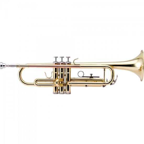 Trompete Harmonics BB HTR-335L Laqueado - Qualidade Superior e Som Incrível