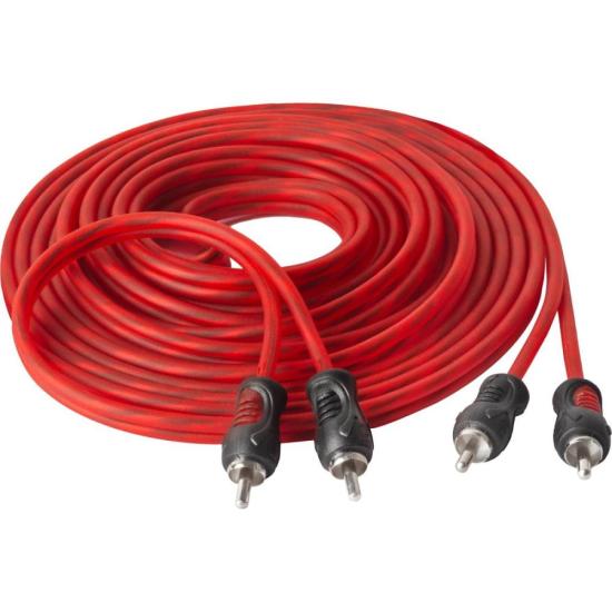 Cabo 2RCA X 2RCA 5m Vermelho Storm - Alta Qualidade e Durabilidade