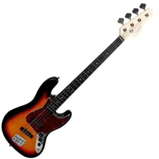 Contrabaixo Giannini GB-100 Jazz Bass Elétrico Passivo Sunburst/Turtle - Qualidade e Estilo para Músicos