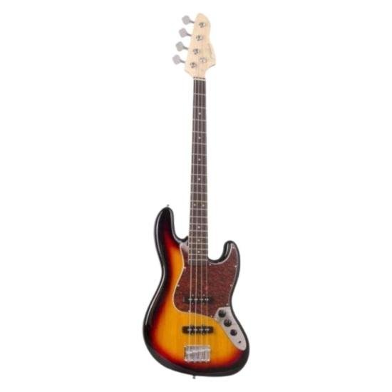 Contrabaixo Giannini GB-100 Jazz Bass Elétrico Passivo Sunburst/Turtle - Qualidade e Estilo para Músicos